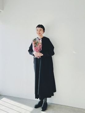 「PUAL CE CIN（ピュアルセシン）のアイテム」を使った、Kanocoさん（レディース・170cm）の秋コーディネート
