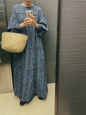 「アイテム（バレエシューズ）」を使った、Kanocoさん（レディース・170cm）の春コーディネート