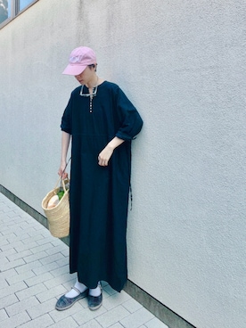 「アイテム（アンダーウェア）」を使った、Kanocoさん（レディース・170cm）の秋コーディネート