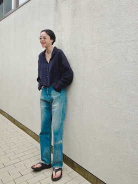 「アイテム（アンダーウェア）」を使った、Kanocoさん（レディース・170cm）の夏コーディネート