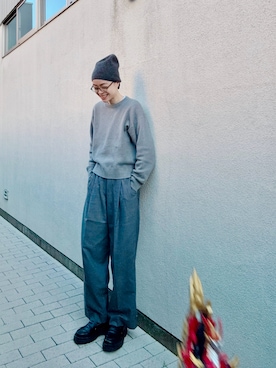 「アイテム（パンプス）」を使った、Kanocoさん（レディース・170cm）の冬コーディネート