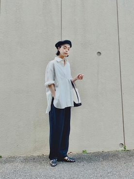 「Steven Alan（スティーブンアラン）のアイテム（サンダル）」を使った、Kanocoさん（レディース・170cm）の秋コーディネート