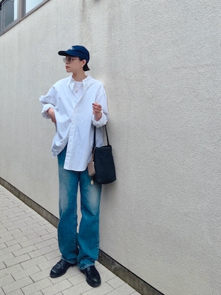 「THE SHINZONE（ザ　シンゾーン）のTHE SHINZONE/シンゾーン　ブロード　ダディシャツ　BROAD DADDY SHIRT（シャツ/ブラウス）」を使った、Kanocoさん（レディース・170cm）の春コーディネート