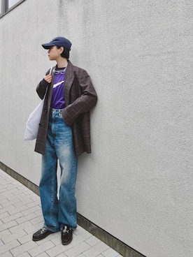 「anuke（アンヌーク）のアイテム」を使った、Kanocoさん（レディース・170cm）の春コーディネート