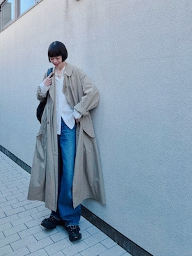 「THE NORTH FACE（ザノースフェイス）のアイテム」を使った、Kanocoさん（レディース・170cm）の春コーディネート