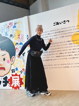 「アイテム（スカート）」を使った、Kanocoさん（レディース・170cm）の冬コーディネート