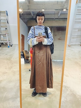 「Steven Alan（スティーブンアラン）のアイテム（その他シューズ）」を使った、Kanocoさん（レディース・170cm）の秋コーディネート