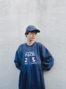 「アイテム（バックパック/リュック）」を使った、Kanocoさん（レディース・170cm）の秋コーディネート