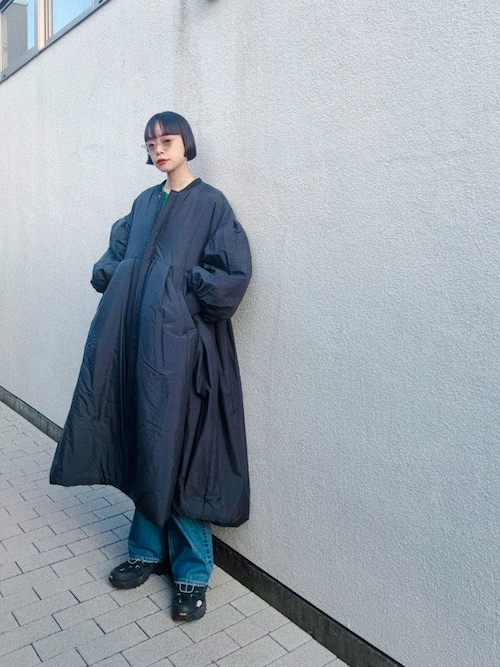 「Libra Cue（リブラ キュー）のMA-1モンスターコート（ダウンジャケット/コート）」を使った、Kanocoさん（レディース・170cm）の春コーディネート