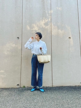 「Steven Alan（スティーブンアラン）のアイテム（その他シューズ）」を使った、Kanocoさん（レディース・170cm）の秋コーディネート
