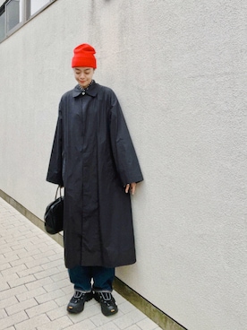 「アイテム（ストール/ショール）」を使った、Kanocoさん（レディース・170cm）の秋コーディネート