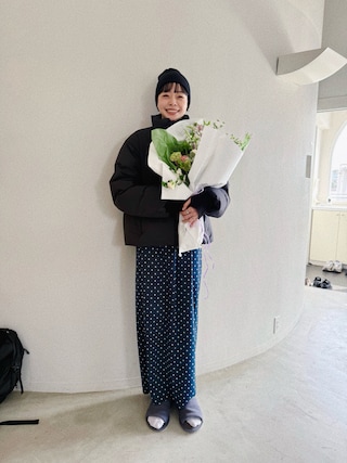 「Didot.showroom(ディドット ショールーム)の【DIDOT.】ドットロングSK(スカート)」を使った、Kanocoさん(レディース・170cm)の冬コーディネート