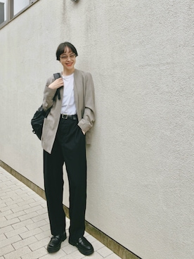 「アイテム（その他アウター）」を使った、Kanocoさん（レディース・170cm）の秋コーディネート