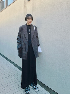 「アイテム（ソックス/靴下）」を使った、Kanocoさん（レディース・170cm）の秋コーディネート