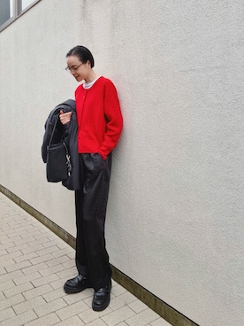 「アイテム（パンプス）」を使った、Kanocoさん（レディース・170cm）の冬コーディネート