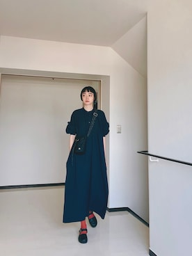 「JOURNAL STANDARD LUXE（ジャーナルスタンダード　ラックス）のアイテム（ワンピース/ドレス）」を使った、Kanocoさん（レディース・170cm）の秋コーディネート