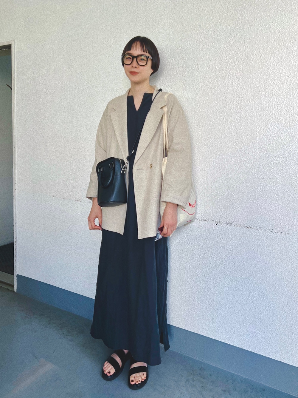 Cacco リネンドレス　Tサイズ Cacco リネンドレス Tサイズ Cacco 】 ほぼ日さんと一緒に作った