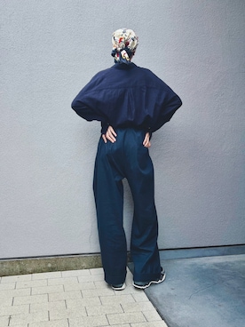 「アイテム（バンダナ/スカーフ）」を使った、Kanocoさん（レディース・170cm）の秋コーディネート
