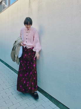 「アイテム（トレンチコート）」を使った、Kanocoさん（レディース・170cm）の秋コーディネート