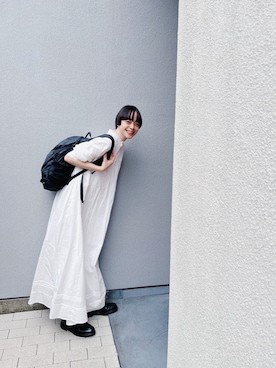 「アイテム（バックパック/リュック）」を使った、Kanocoさん（レディース・170cm）の秋コーディネート