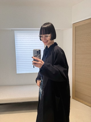 「6（ロク）の＜timemachine＞HI WAIST DENIM/デニムパンツ（デニムパンツ）」を使った、Kanocoさん（レディース・170cm）の春コーディネート