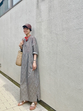 「アイテム（ブレスレット）」を使った、Kanocoさん（レディース・170cm）の夏コーディネート