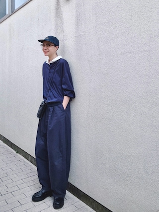 「yae(ヤエ)のSuper wide curve pants / スーパーワイドカーブパンツ(その他パンツ)」を使った、Kanocoさん(レディース・170cm)の秋コーディネート