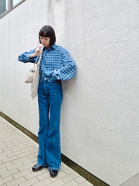 「アイテム（その他シューズ）」を使った、Kanocoさん（レディース・170cm）の秋コーディネート