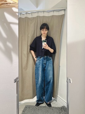 「アイテム（ブレスレット）」を使った、Kanocoさん（レディース・170cm）の秋コーディネート