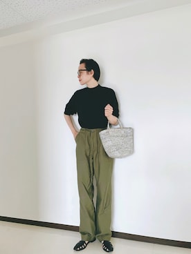 「Steven Alan（スティーブンアラン）のアイテム（サンダル）」を使った、Kanocoさん（レディース・170cm）の春コーディネート
