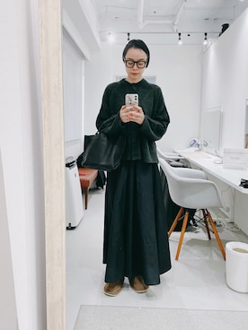 「PUAL CE CIN（ピュアルセシン）のアイテム」を使った、Kanocoさん（レディース・170cm）の冬コーディネート