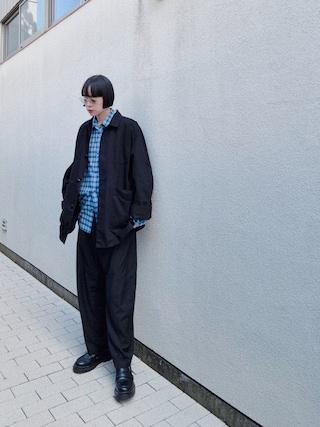 「LOEFF（ロエフ）の＜LOEFF＞トロピカルウール  ボンタン パンツ（その他パンツ）」を使った、Kanocoさん（レディース・170cm）の春コーディネート