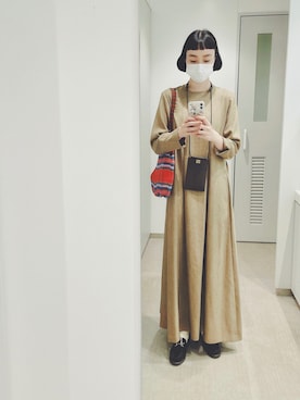 「ORGANIC THREADS（オーガニックスレッズ ）のアイテム」を使った、Kanocoさん（レディース・170cm）の秋コーディネート