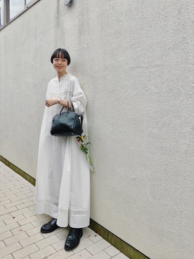 「アイテム（ワンピース/ドレス）」を使った、Kanocoさん（レディース・170cm）の秋コーディネート