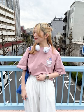 「DOUBLE NAME（ダブルネーム）のアイテム」を使った、Tamaさん（レディース・156cm）の春コーディネート
