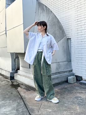 「DOUBLE NAME（ダブルネーム）のアイテム」を使った、Tamaさん（骨格ストレート・レディース・156cm）の夏コーディネート