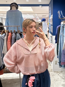 「アイテム（財布/小物、ピンク系）」を使った、Tamaさん（レディース・156cm）の夏コーディネート