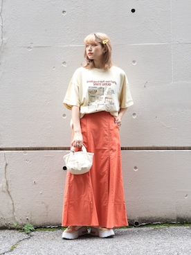 「DOUBLE NAME（ダブルネーム）のアイテム」を使った、Tamaさん（骨格ストレート・レディース・156cm）の夏コーディネート