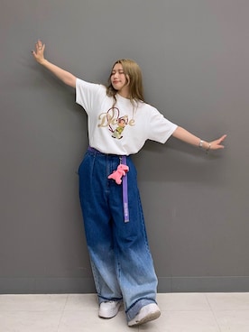 「アイテム（財布/小物、ピンク系）」を使った、Tamaさん（レディース・156cm）の夏コーディネート