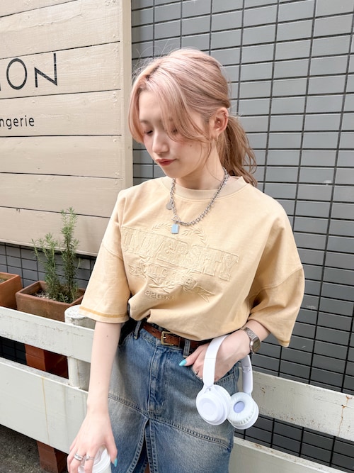 tシャツ USED加工パッチワークTEE レディース セール】USED加工パッチワークTEE（Tシャツ/カットソー