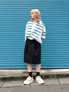「DOUBLE NAME（ダブルネーム）のアイテム」を使った、Tamaさん（骨格ストレート・レディース・156cm）の春コーディネート