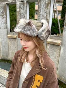 「DOUBLE NAME（ダブルネーム）のアイテム（ブルゾン）」を使った、Tamaさん（レディース・156cm）の秋コーディネート