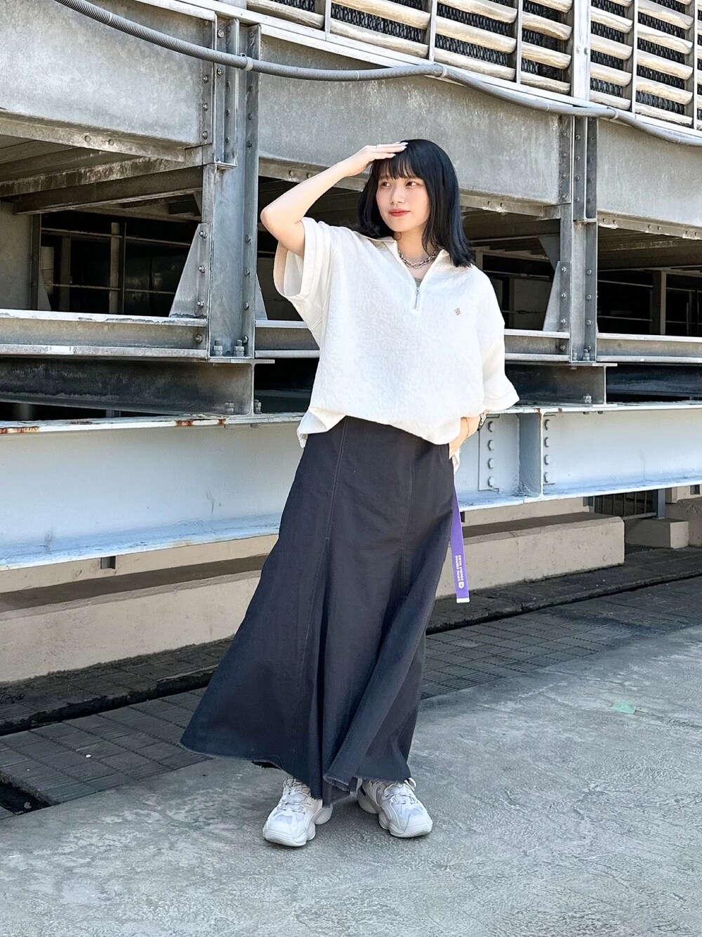 ハウピア　フラワージャガード　コート MSGM｜フラワージャガードコクーンコート