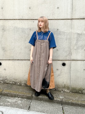 「DOUBLE NAME（ダブルネーム）のアイテム」を使った、Tamaさん（骨格ストレート・レディース・156cm）の夏コーディネート