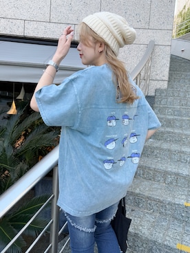 「DOUBLE NAME（ダブルネーム）のアイテム」を使った、Tamaさん（レディース・156cm）の春コーディネート