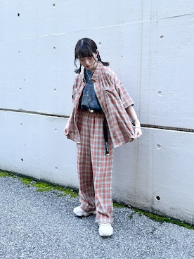 「DOUBLE NAME（ダブルネーム）のアイテム」を使った、Tamaさん（骨格ストレート・レディース・156cm）の夏コーディネート