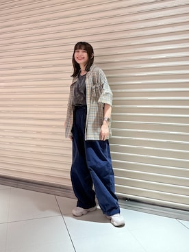 「DOUBLE NAME（ダブルネーム）のアイテム」を使った、Tamaさん（骨格ストレート・レディース・156cm）の夏コーディネート