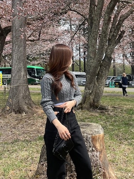 157.6さん(レディース・158cm)の春コーディネート