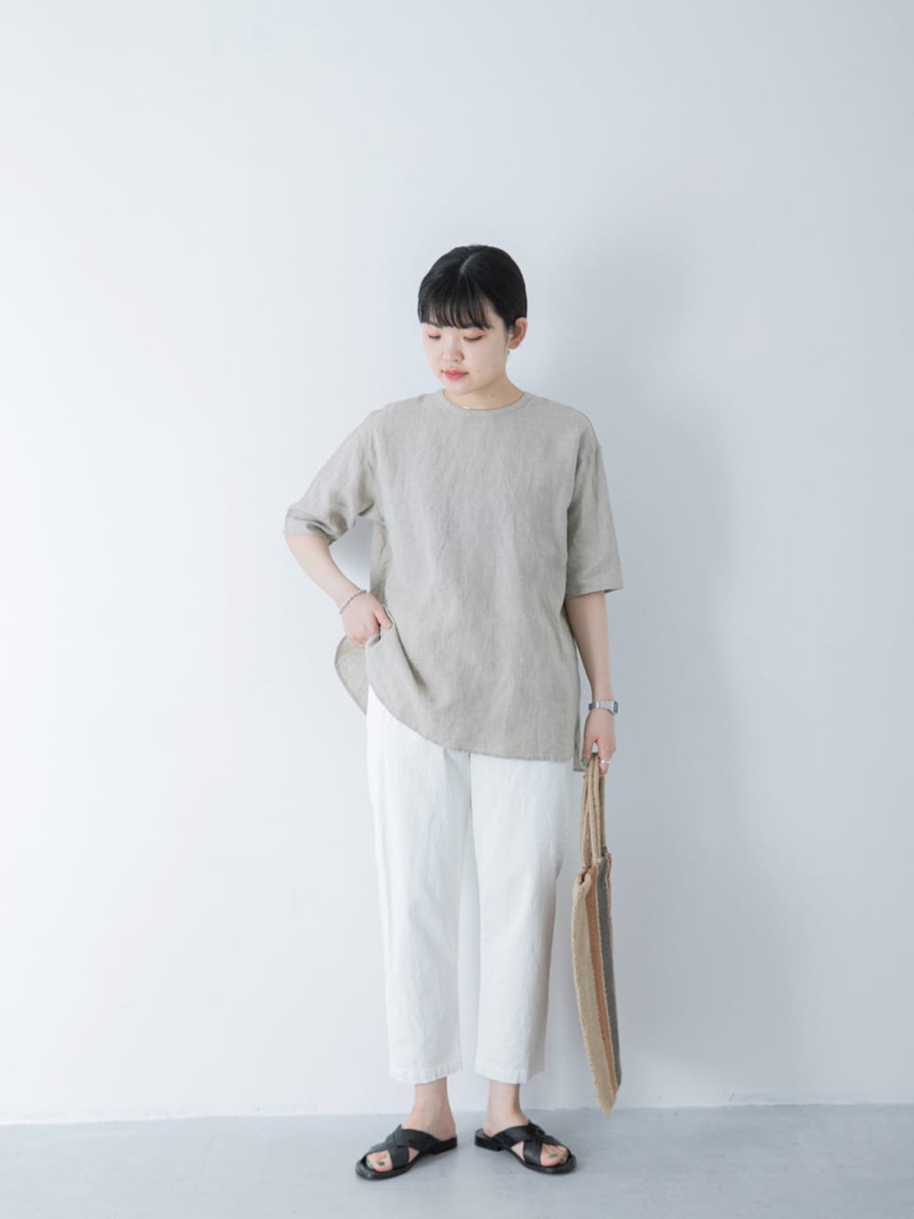 かぐれ（カグレ）の「コットンストレッチイージーパンツ（その他パンツ