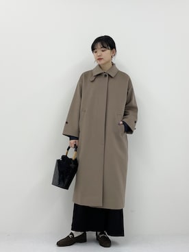「かぐれ（カグレ）のアイテム（その他アウター）」を使った、おまつさん（レディース・161cm）の秋コーディネート